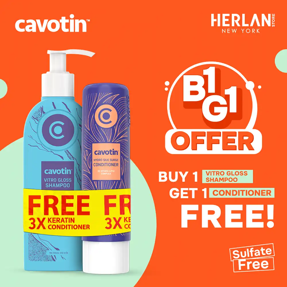 Buy Cavotin Vitro Gloss Shampoo 250ml Get Conditioner free